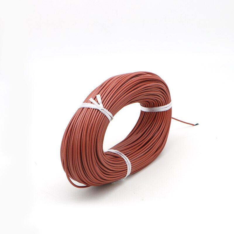 Rubber Cover 12K 33 Ohm/M Carbon Fiber Verwarming Draad Flexibele Water-Proof Warm Vloerverwarming Kabel