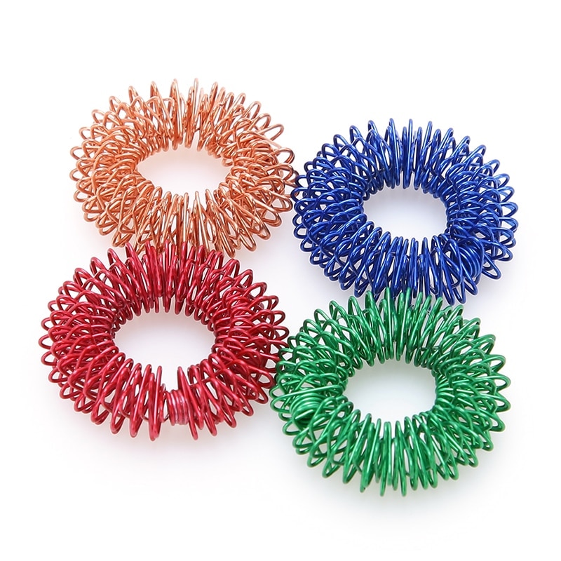 Finger Massage Ring Acupuncture Ring Health Care Blood Circulation Therapy Ring Pain Relief Body Relax Tool 1pc