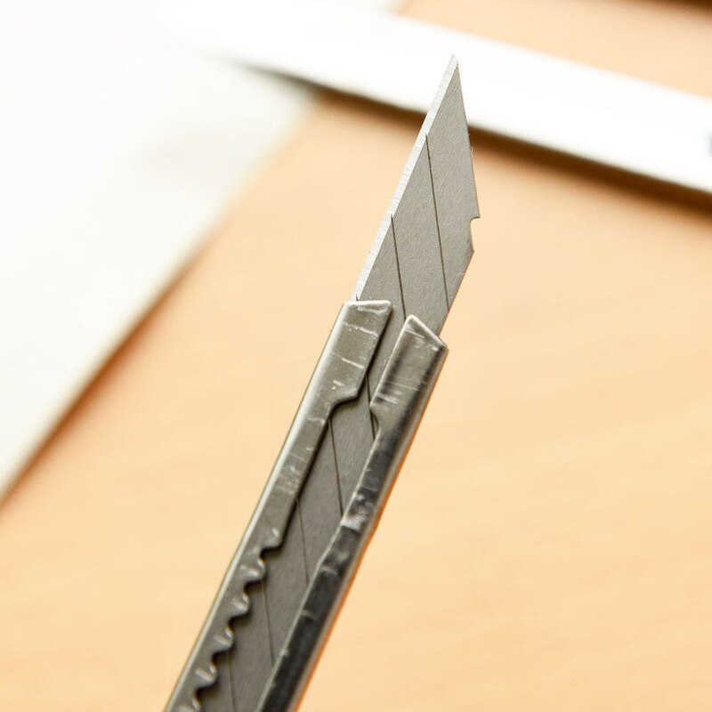 Couteau Kawaii en acier inoxydable et métal argenté, pour étudiant, couteau artistique utilitaire, papeterie fournitures scolaires et de bureau 1 pièces