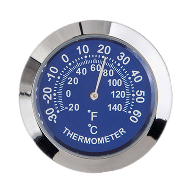 Mini Auto Dashboard Thermometer Mini Fahrzeug Thermometer Dekoration Runde Temperatur Gauge Feuchtigkeit Meter Auto Dekoration: Dark Grau