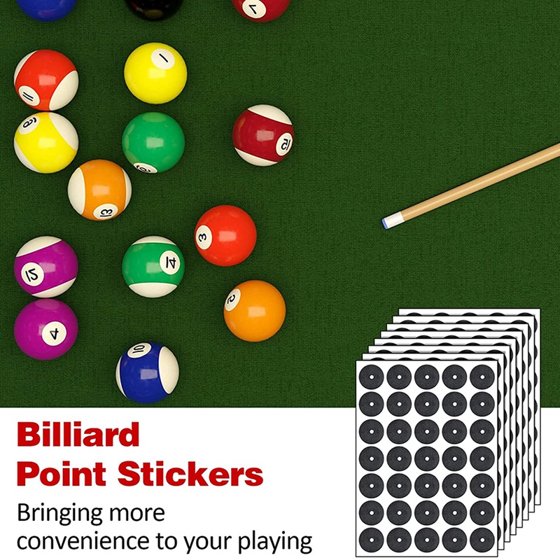 105 Pcs Pool Table Marker Dots Billiard Spot Stickers Snooker Spot Billiard Table Marker Dots Pool Ball Position Marker