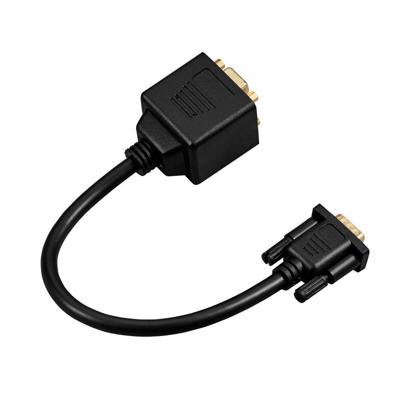 VGA One-point Two-wire Vga Screen Computer Monitor Cable Male To Female Cable Copper Wire Material