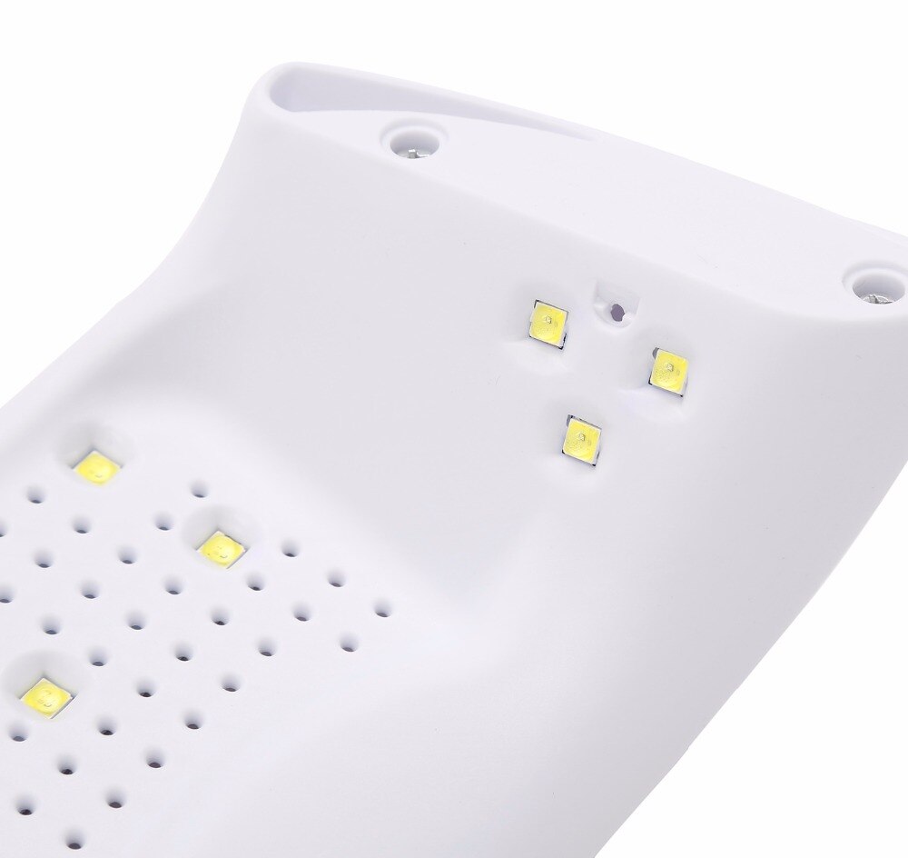 Wit Led Uv Lamp Droger 12 Leds Nail Dryer Nail Art Gereedschap Ultraviolet Curing Uv Gle/ builder/Led Gel