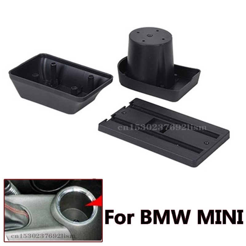 Para MINI Cooper R50 R52 R53 R56 R57 R58 F55 F56 F57 compatriota R60 F60Central reposabrazos caja de almacenamiento de accesorios de modificación