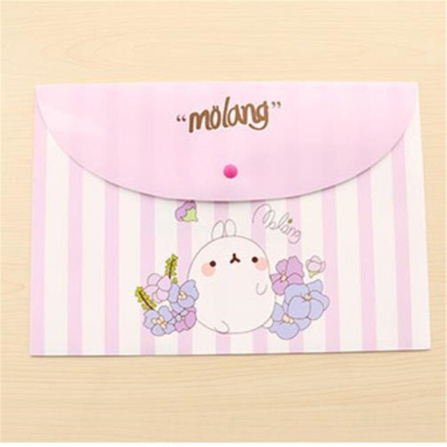 Florala4 File Folder Document Filling Bag Pvc Waterproof Stationery Bag School Office Supplies Bill Data Storage: Yellow-2