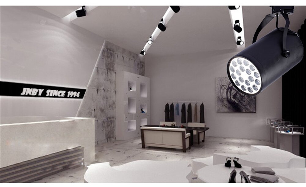 LED Track verlichting 3 W 7 W 12 W 18 W Track Verlichting Retail Spot Wandlamp Rail Spots Vervangen halogeen Lampen Wit/Zwart