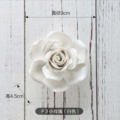 Handmade Three Dimensional Ceramic Flower Wall Decoration Plate Garden Home Decoration: 03