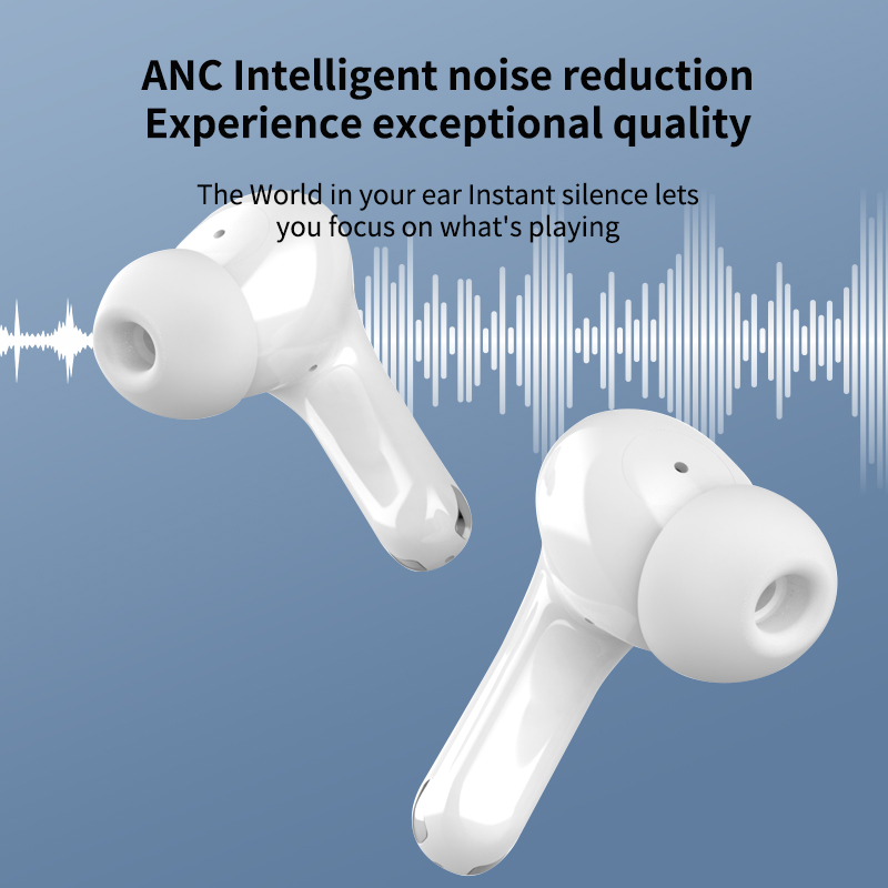 ENC Bluetooth Earbuds Active Noise Cancelling 5.4 Wireless In Ear Buds sports Portable Gaming Headphone Built-in Microphon