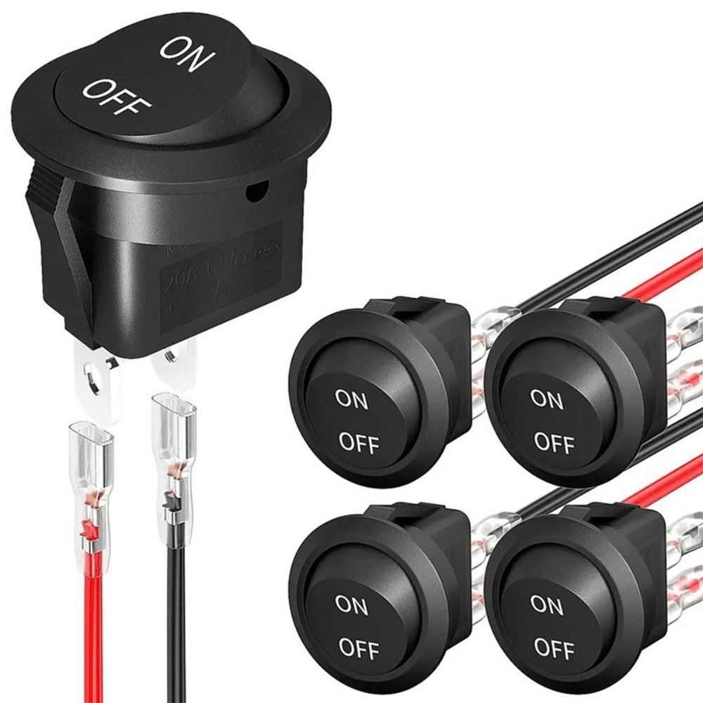 12V 24V Circular Switch 20MM Mini ON/OFF Switch Pu... – Grandado