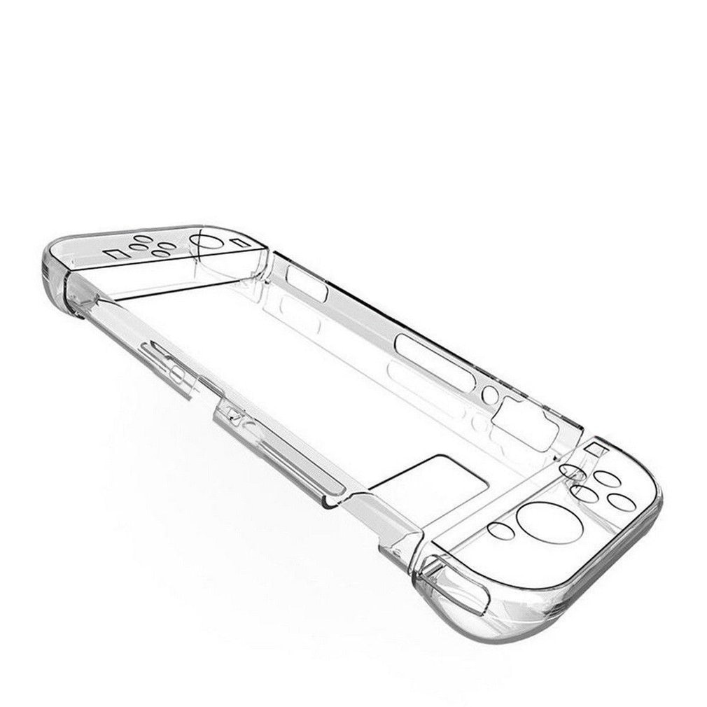 Cubierta de protección de PC dura para Nintendo Switch NS NX, carcasa de cristal transparente, accesorios de consola con fundas de soporte: Default Title