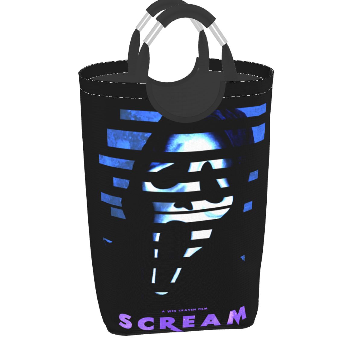 Película de terror de Halloween Scream ghosting face, cesto de lavandería independiente con asa, cestas de lavandería para ropa, Juguetes: 3