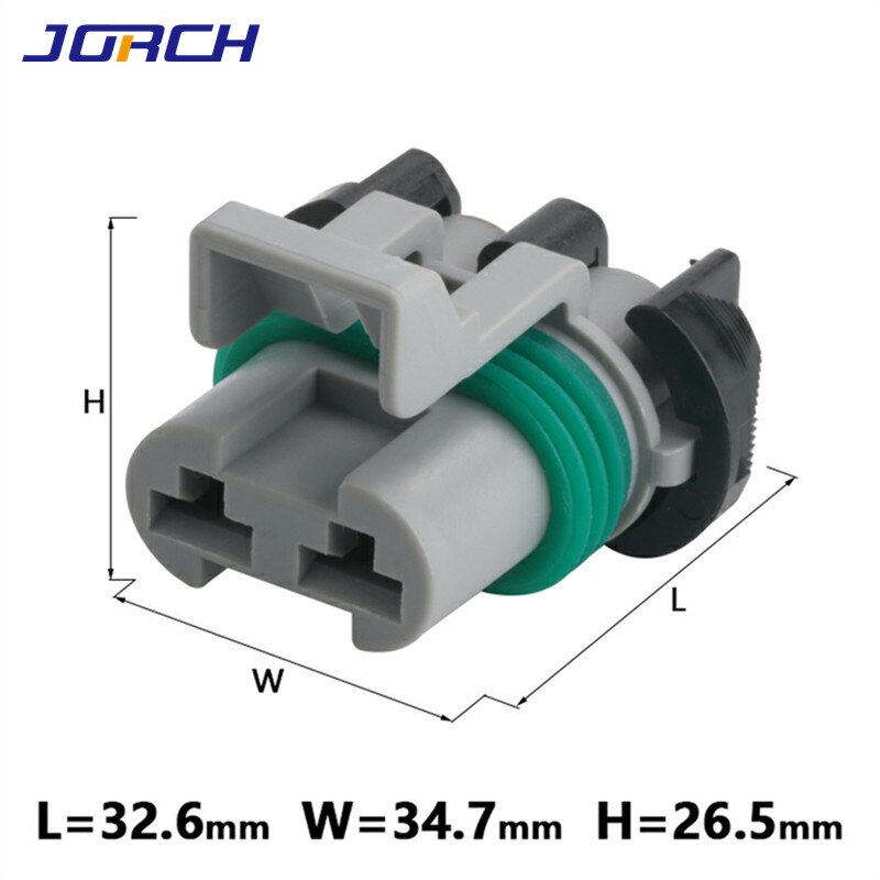5 sarjaa 2 pin delphi ducon vesisäiliön tuulettimen jäähdyttimen pistoke toyota kartta anturin liitin uros ja naaras pistoke 15363993 15363990