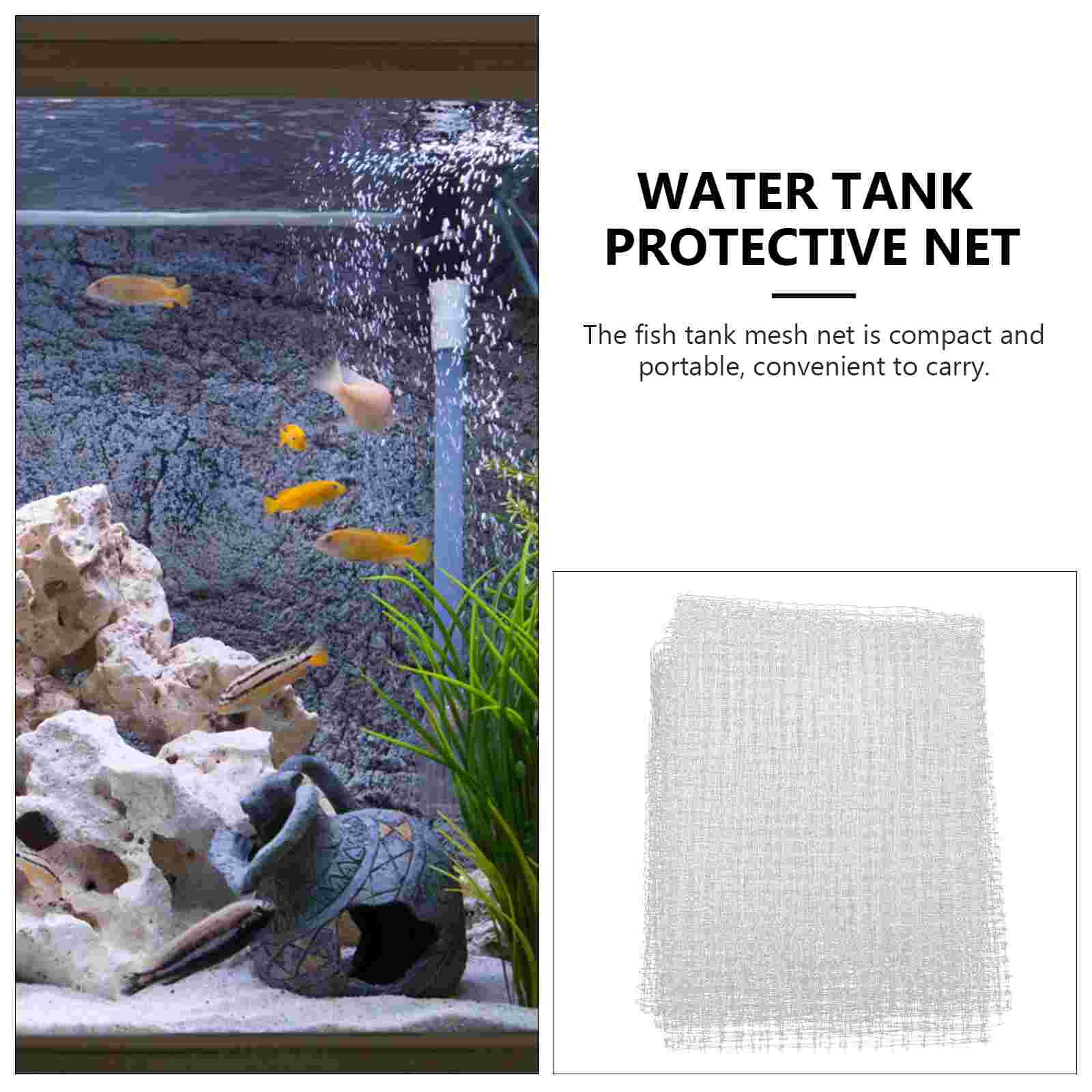 Aquarium Screen Net Clear Mesh: 2pcs DIY Tank Mesh Screen Nets Air Screen Net Tank Replacement Nets for Aquarium Tank Covering