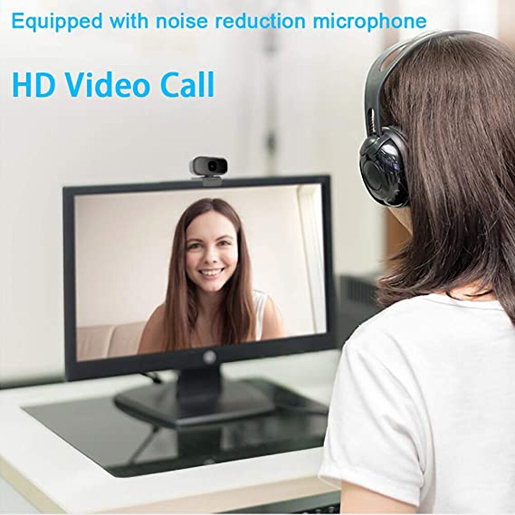 Webcam HD 1280x720P Webcam USB Video Cam PC Camera for Computer Desktop Laptop