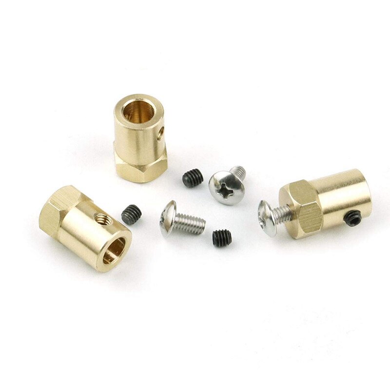 20 Pieces 7Mm Motor Flexible Coupling Coupler Connector With Screws For Car Wheels Tires Shaft Motor Accessories