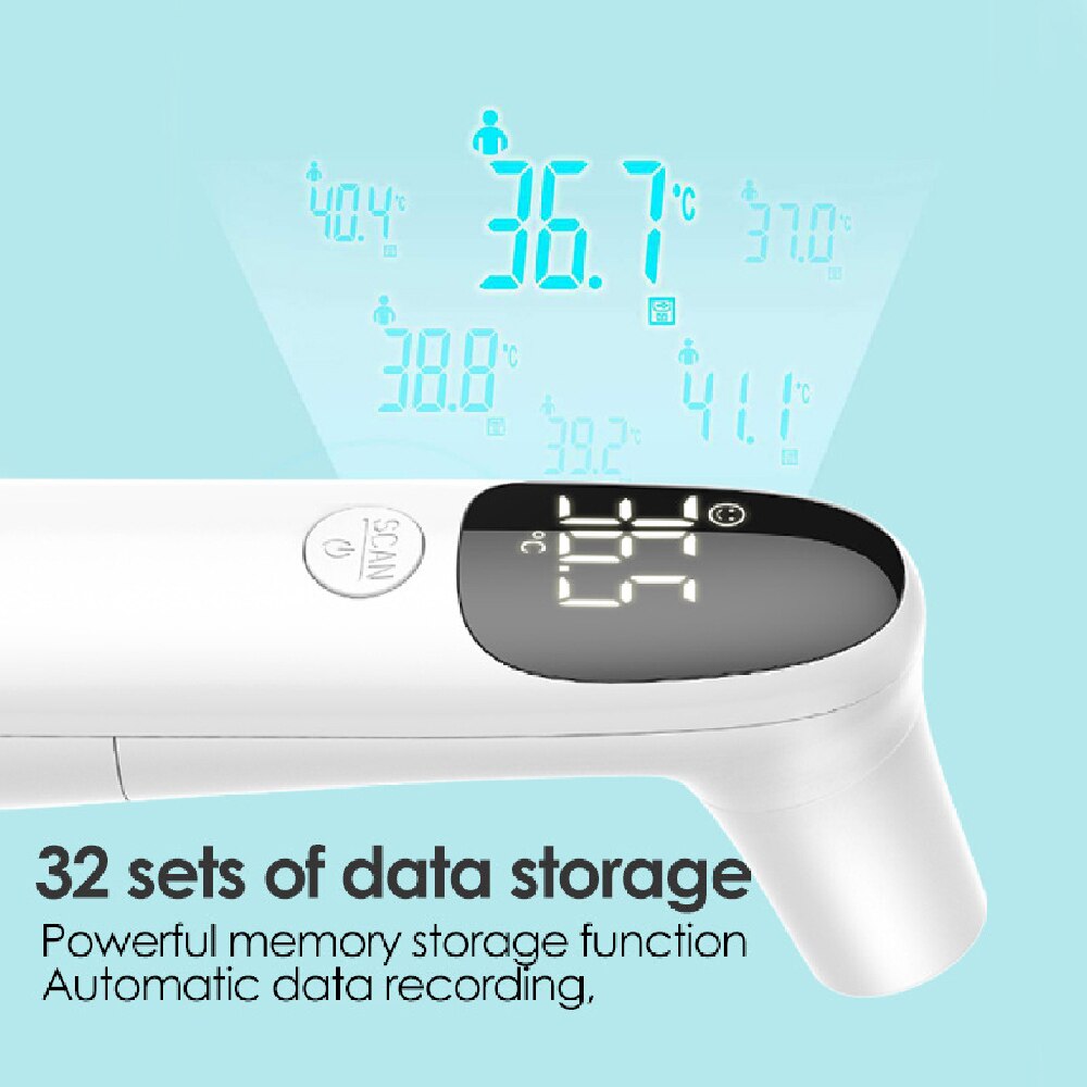 Contactloze Infrarood Digitale Thermometer Baby Volwassen Voorhoofd Oor Temperatuurmeting Handheld Thermometer Led Display