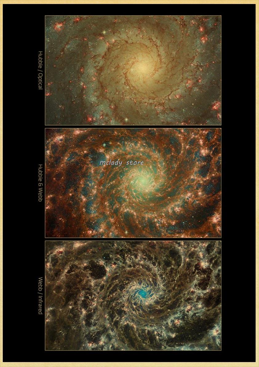 Plakater for verdensrommet stjernehimmelen rom galaksedekor solsystemet planet univers vintage kraftkunst veggmaleri: Grønn / 12 x 16