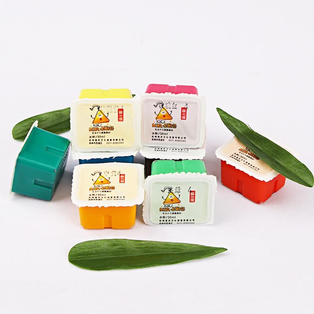 24 Stks/set Jelly Gouache Pigment Gouache Aquarel Draagbare Levert Gouache Case Art Pigmenten Verven Voor Bedelen Hoge E3D8