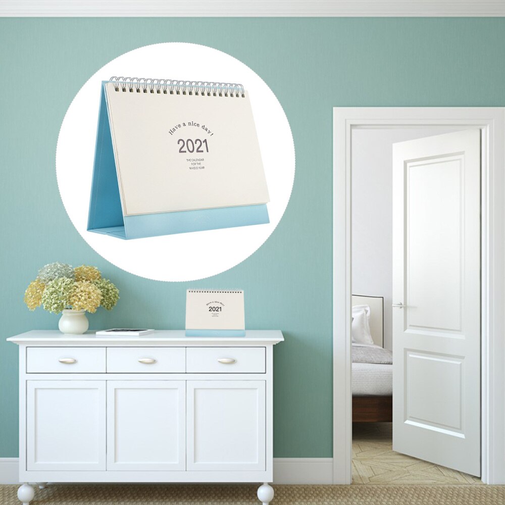 1 Pc Home Office Desktop Calendar Paper Standing Calendar