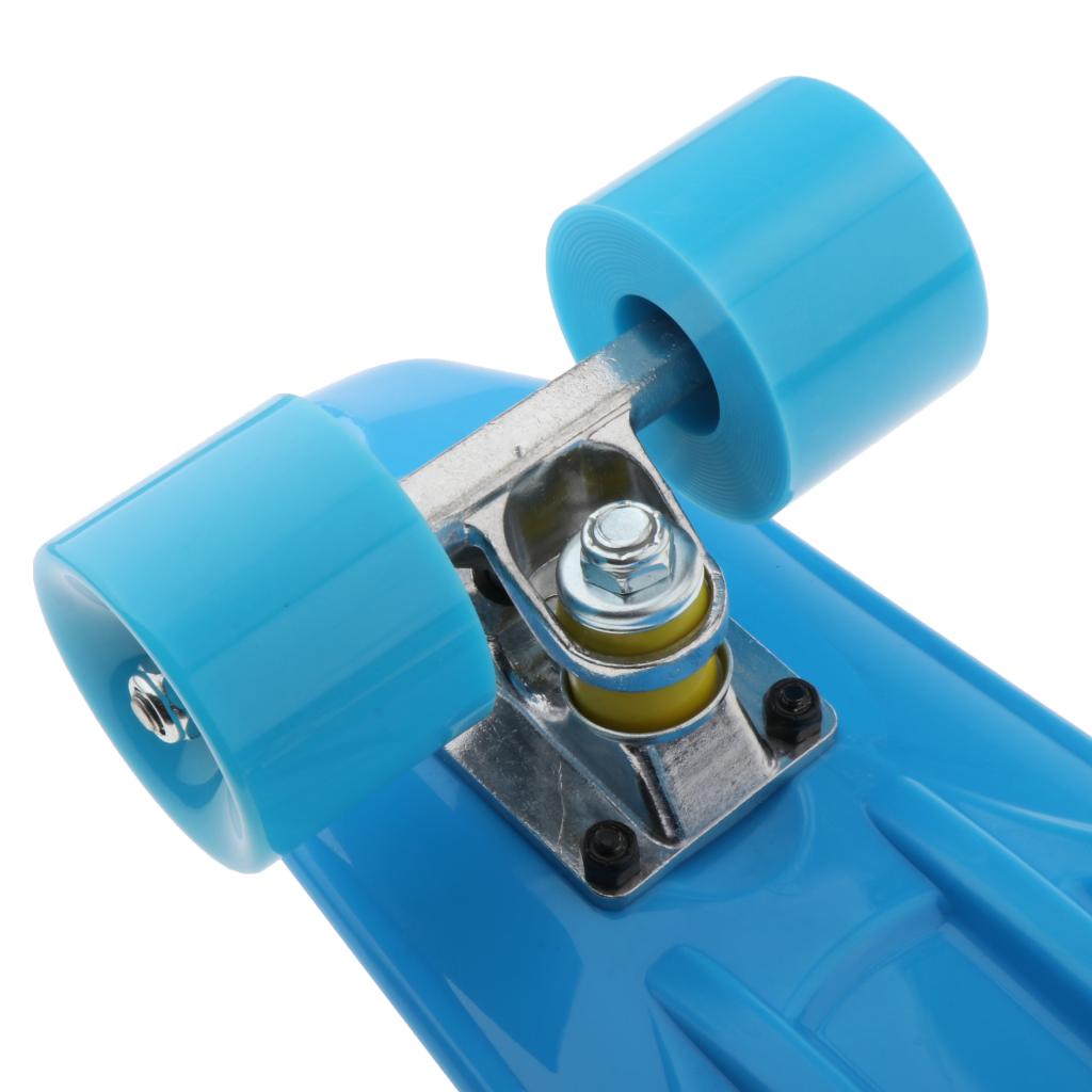 22 pouces enfants complet Skateboard Cruiser garçons filles Mini Skate Board rétro Longboard 200 lb poids de charge maximum avec roues lisses