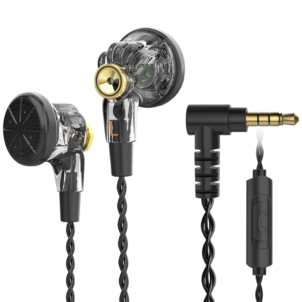 PT03 Typ-C 3,5-mm-Kopfhörer mit Kabel, HD-Anruf, flache Kopfhörer, Sportmusik-Ohrhörer für Telefon, Tablet, Laptop mit Mikrofon: Black