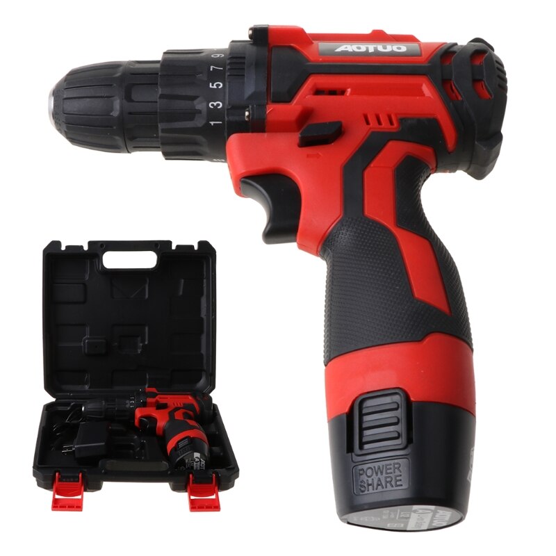 12V Electric Screwdriver Wireless Power Driver DC Rechargeable Lithium-Ion Battery Home