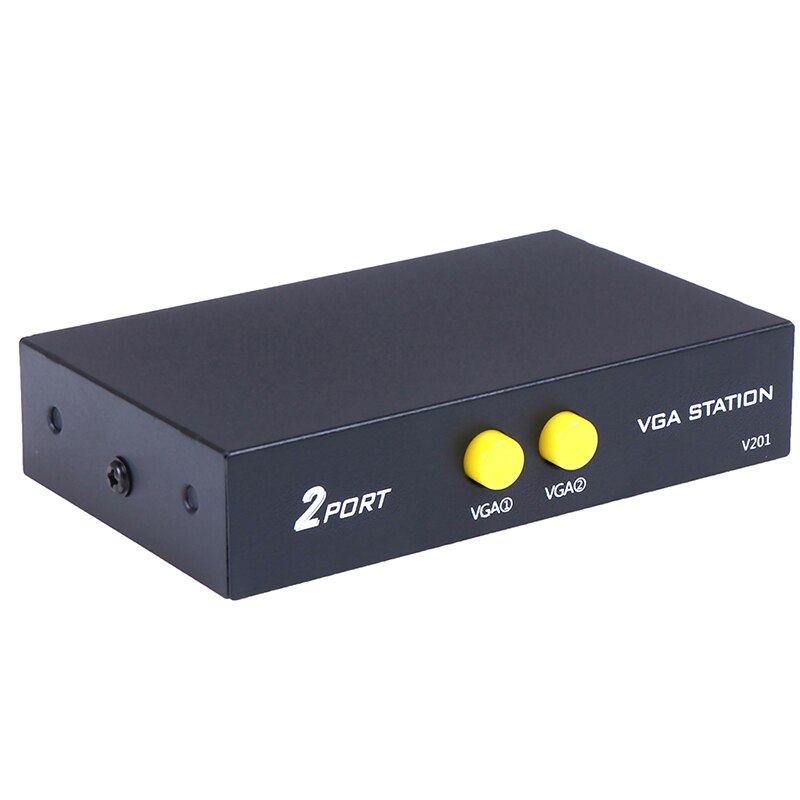1PCS 2 Port Computer VGA Switcher Sharer KVM Switch Resolution 1920 x 1440