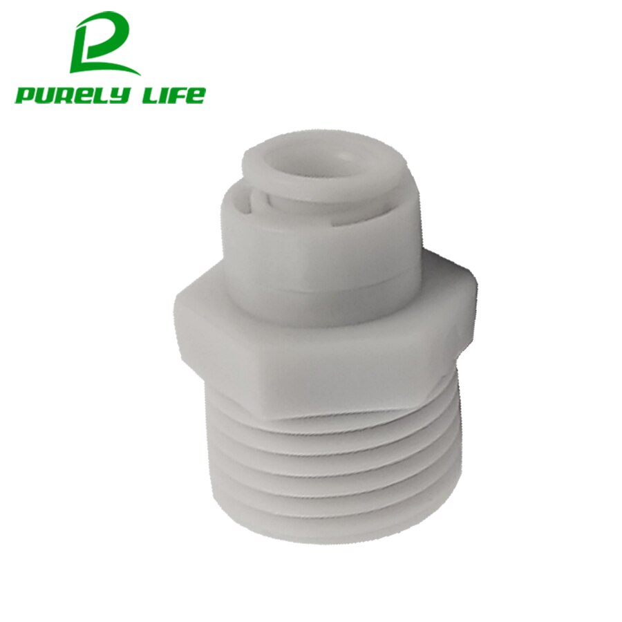 No buckle Water purifier water Threaded joints/ connector,1/2" External thread to 1/4" pipe,Water purifier accessories fast join