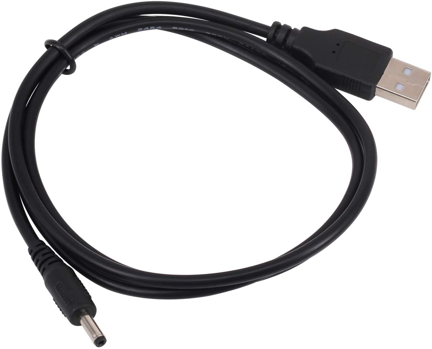 [2 Pack] 3FT Usb Naar Dc 3.5Mm X 1.35Mm Barrel Jack Adapter Connector 5V Dc power Charger Cable Oplaadsnoer Usb Naar Dc 3.5X1.35