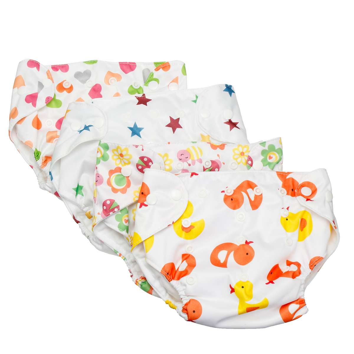 Reusable Washable Baby Cloth Diaper Printed Nappy Pocket Cloth Diaper