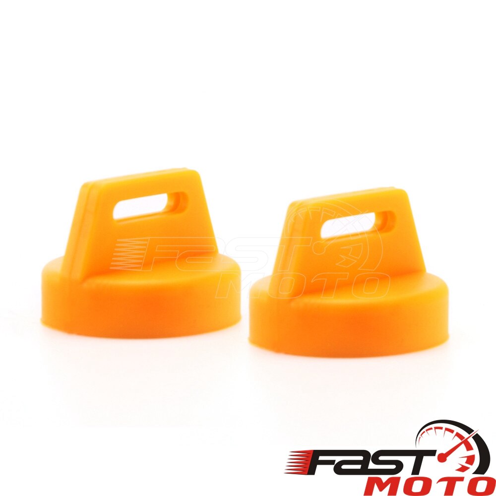 1X 2X Black Rubber Igntion Key Cover Case For Polaris Sportsman Scrambler Magnum XP RZR 900 470 EPS Key Switch Protection ATV: 2x Light orange