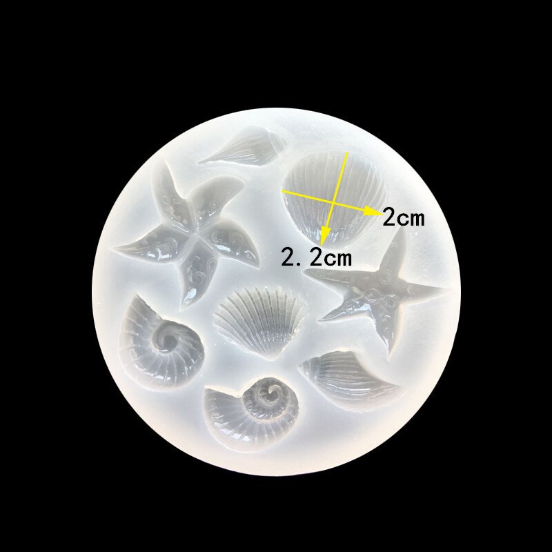 Siliconen harsmal hanger schelp botvorm mallen uv epoxyhars mal voor doe-het-zelf mobiele schelp decoratie knutselgereedschap: Schelp