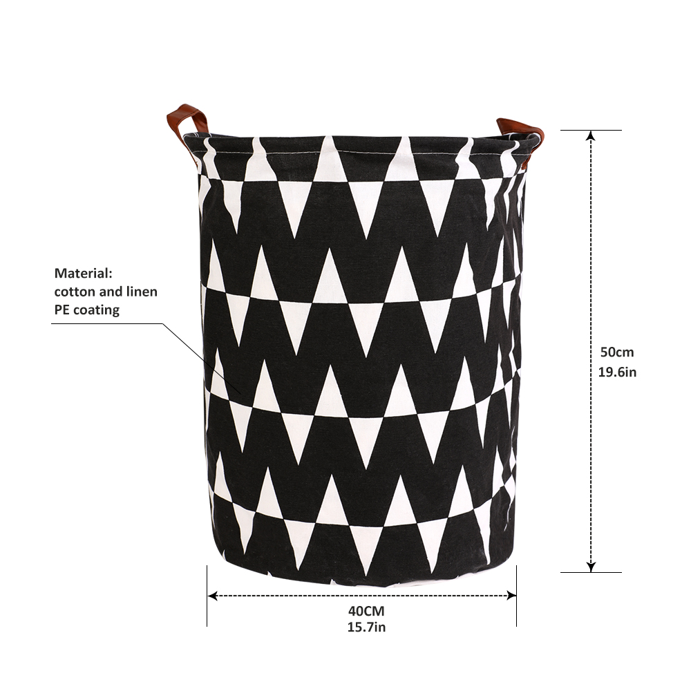 Foldable Laundry Basket Large Capacity Laundry Hamper Dirty Clothes Storage Organizer Bucket Homehold Storage Bag: VIOLET/紫罗兰
