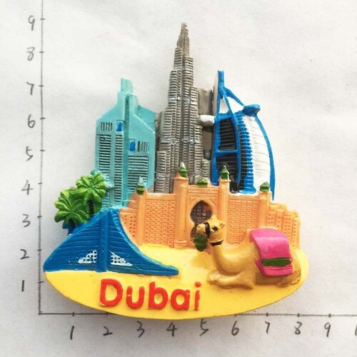 Dubai Toeristische Souvenirs Koelkast Magneten Khalifa-toren Saudi Arabië Koelkast Herdenkingsmunt Magneet Stickers Home Decoratie: Dubai 2