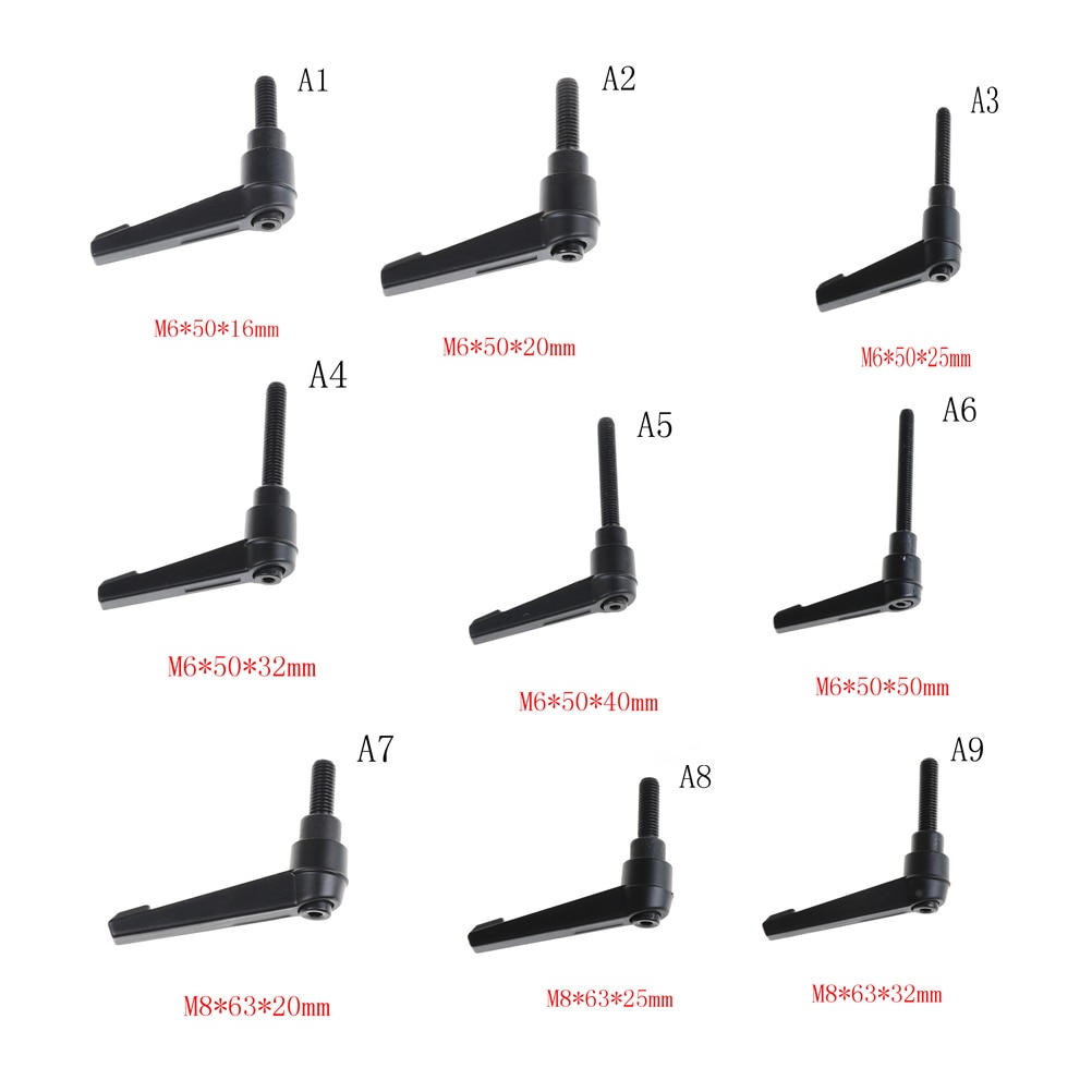 Adjustable Locking Threaded Handle Knob M6 M8 M10 Clamping Lever Machinery