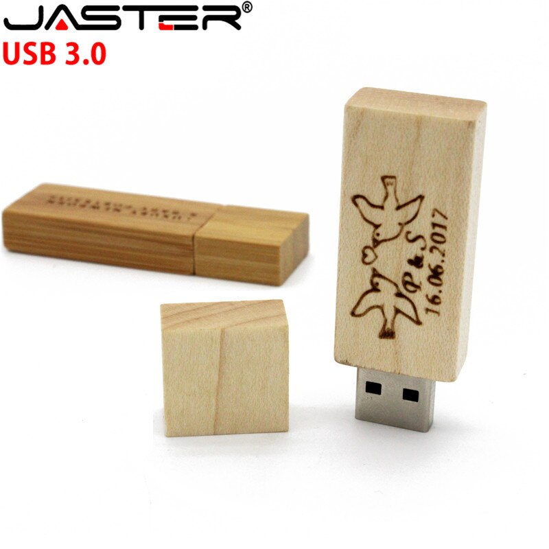 4 gb 8 gb 16 gb 32 gb 64 gb da vara da memória logotipo feito sob encomenda livre da movimentação de madeira da pena da movimentação do flash de usb do bordo do logotipo de jaster usb 3.0
