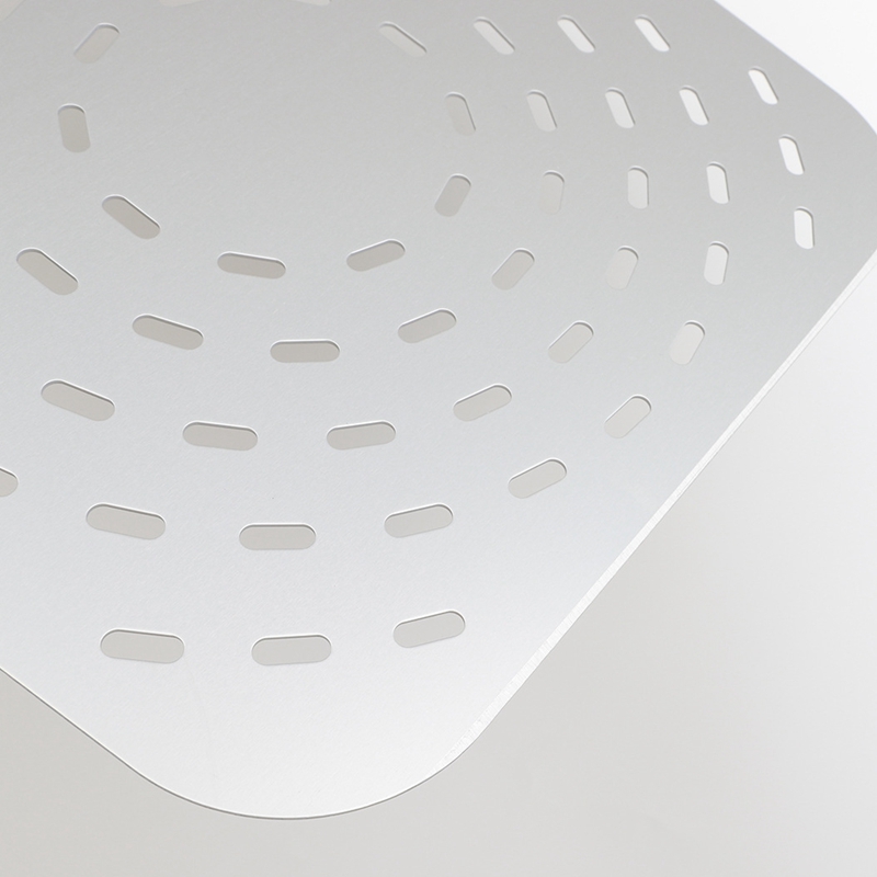 Practical 12 Inch Anodized Aluminum Pizza Paddle Perforated Pizza Peel Pizza Shovel for Baking Homemade Pizzas