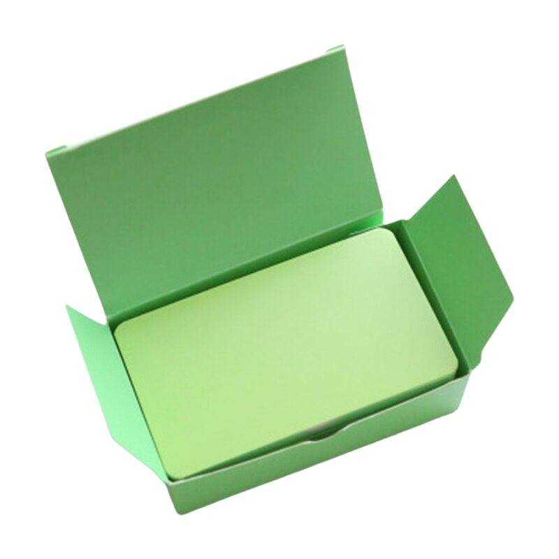 100 Sheets of Kraft Paper Card Blank Business Card Message Memo Party Thank You Card Label Bookmark Name Card: Green