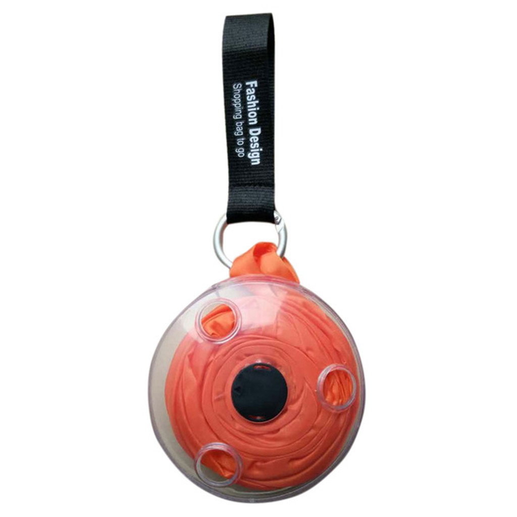 Stylish And Foldable Shopping Storage Bag Reusable Large-Capacity Tote: Orange