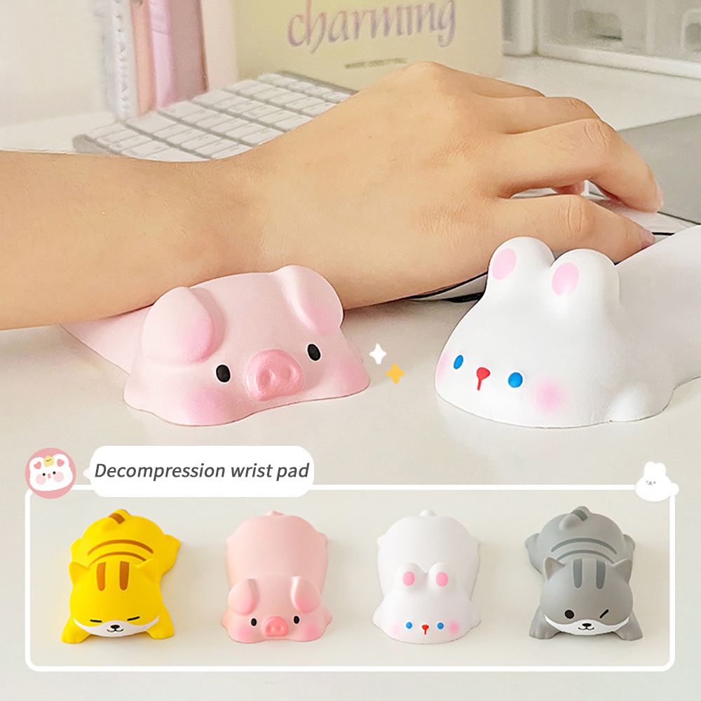 Cute Cartoon Pig Cat Rabbit Dog Podkładki na biurko Podkładka pod mysz Komputer stacjonarny Laptop Podkładka pod nadgarstek Kawaii Biuro Podkładka pod nadgarstek Artykuły papiernicze