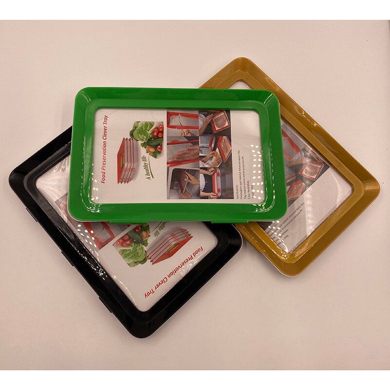 Plateau de conservation des aliments au frais, organiseur d'espacement pour la conservation des aliments au réfrigérateur