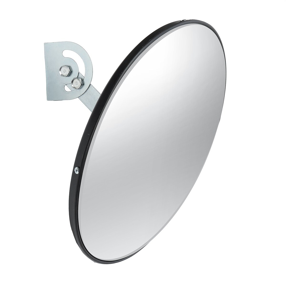 Safurance 30cm Wide Angle Curved Convex Security Road Mirror For Indoor Burglar Traffic Signal Roadway Safety