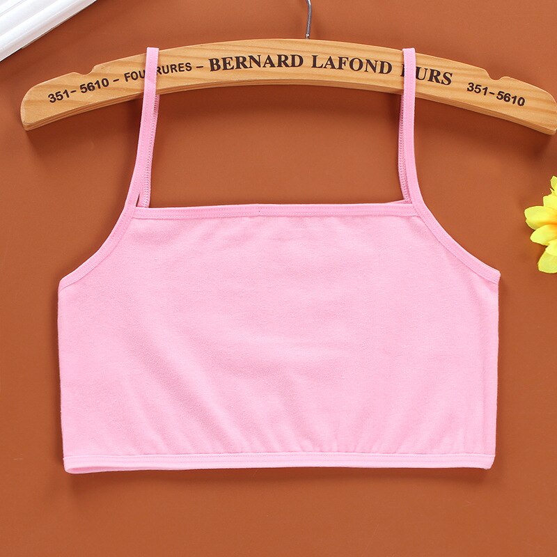 3pc/ parti børn undertøj 100%  bomuld piger tank top slik farve undertrøje piger singlet baby camisole bh toppe sport