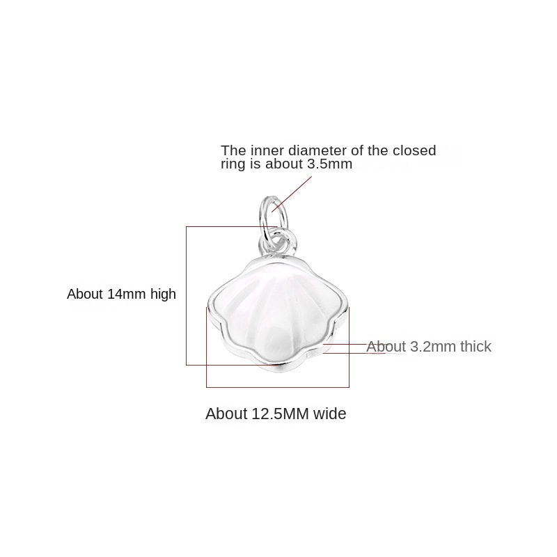 925 sterling zilveren natuurlijke schelp hanger armband ketting sieraden DIY accessoires
