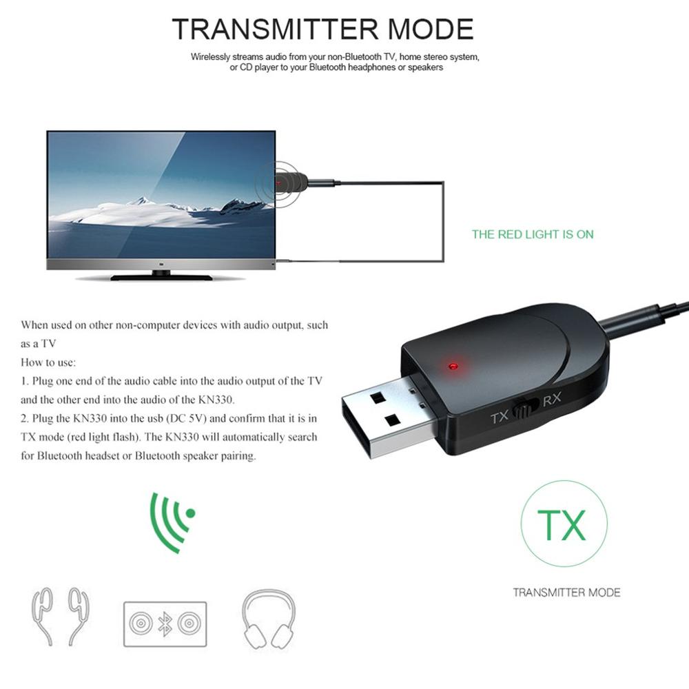 Wireless Audio Receiver Transmitter Two In One Adapter Tv Computer Speaker Car Audio Receiver Transmitter