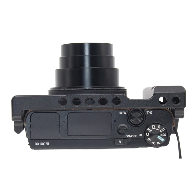 Multihole liga de alumínio gaiola de câmera para sony rx100 m6 câmeras acessórios rápido-instalar kit de extensão de quadro de câmera