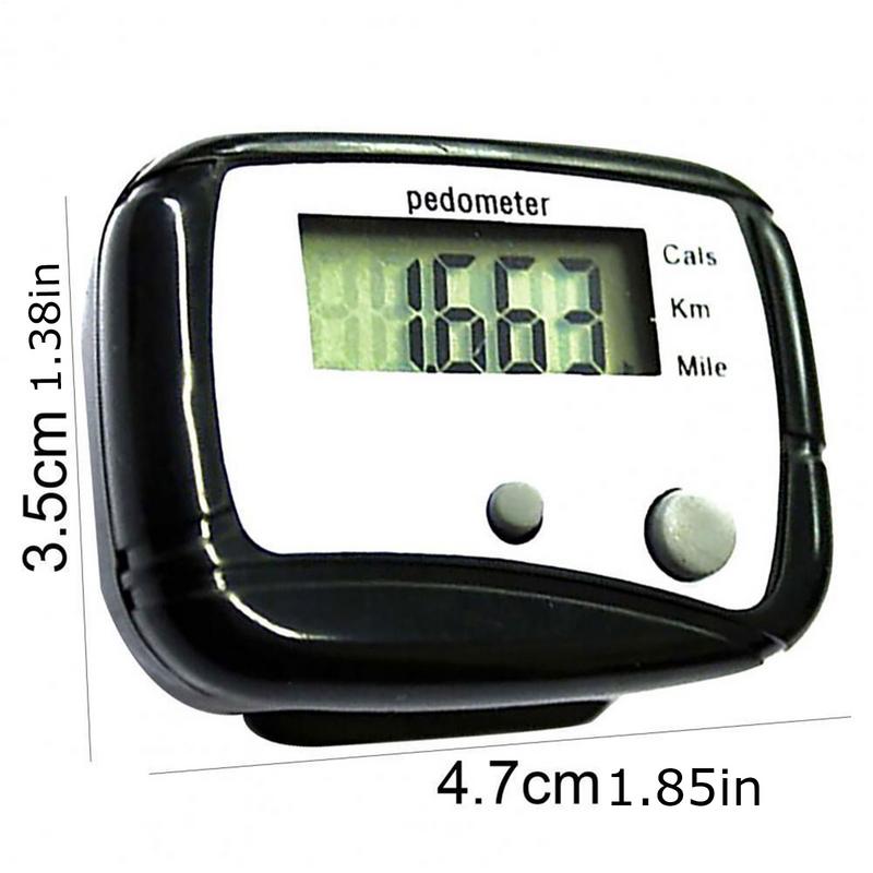 Compteur de calories de marche, affichage numérique LCD, Distance de marche, podomètre Miles/Km, compteur de pas léger avec Clip