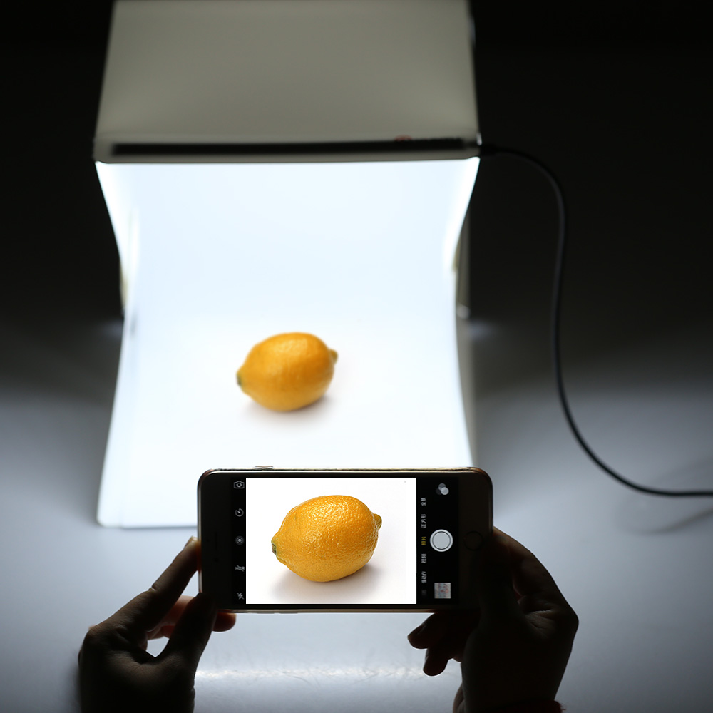 Draagbare Vouwen Fotografie Diffuse Lichttafel LED Mini Studio Tafel Schieten Softbox Achtergrond Voor DSLR Camera IPhone Android