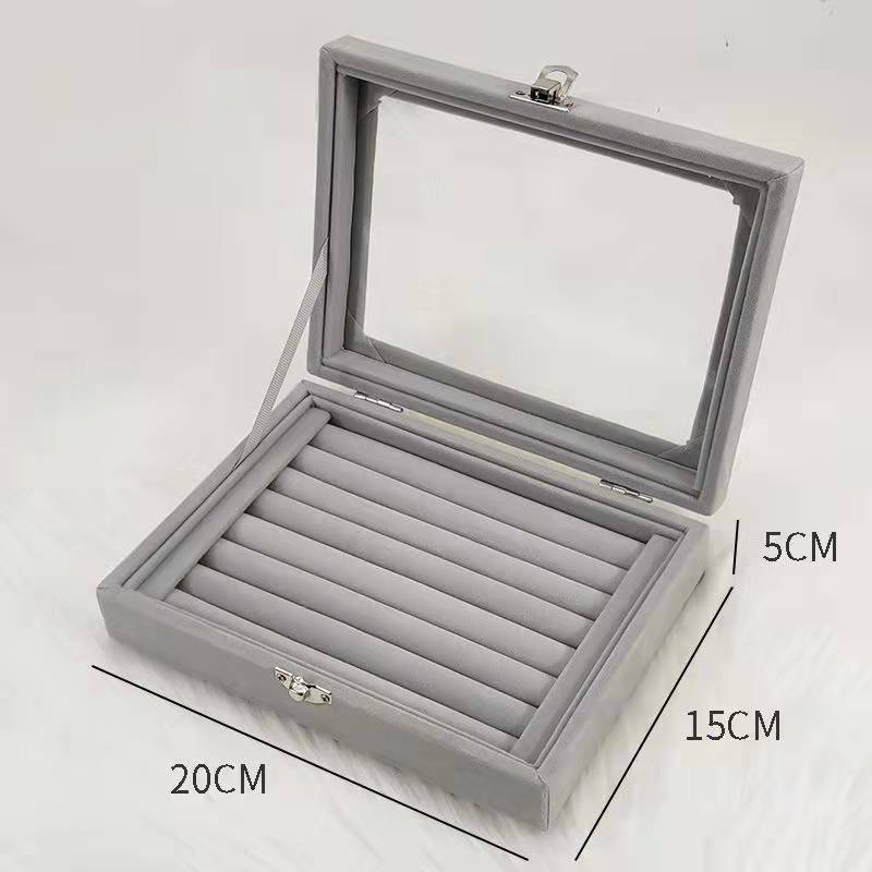 1PC Sieraden Opbergdoos Thuis Sieraden Display Box met Overdekte Ketting Ring Sieraden Organizer