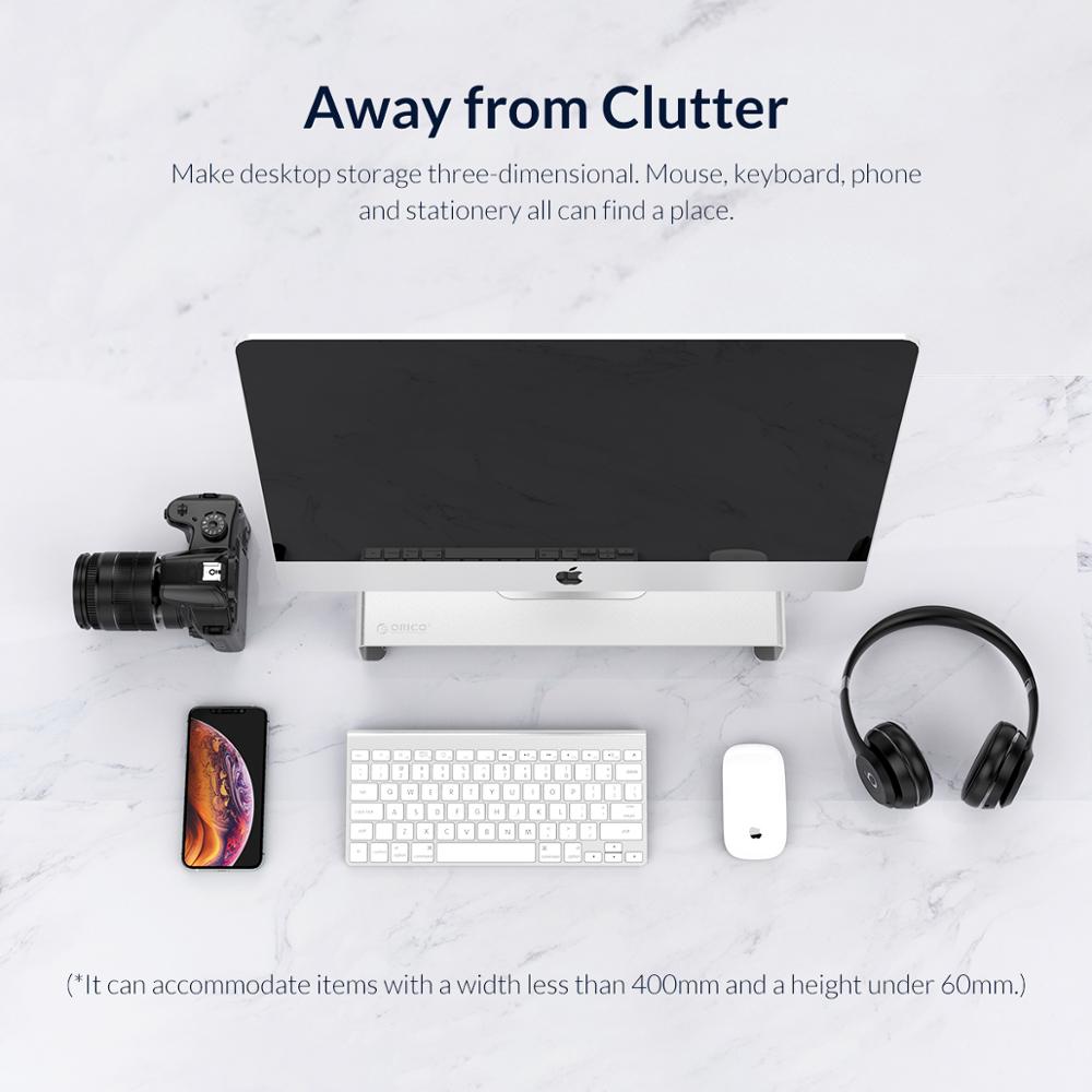 ORICO KCS1 Portable Aluminum Monitor Stand Riser Computer Universal Metal Laptop Stand Desktop Stand for MacBook Lenovo Dell